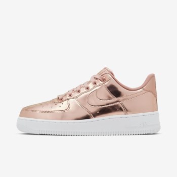 Nike Air Force 1 SP - Női Utcai Cipő - Metal Piros/Fehér/Rózsaszín Arany